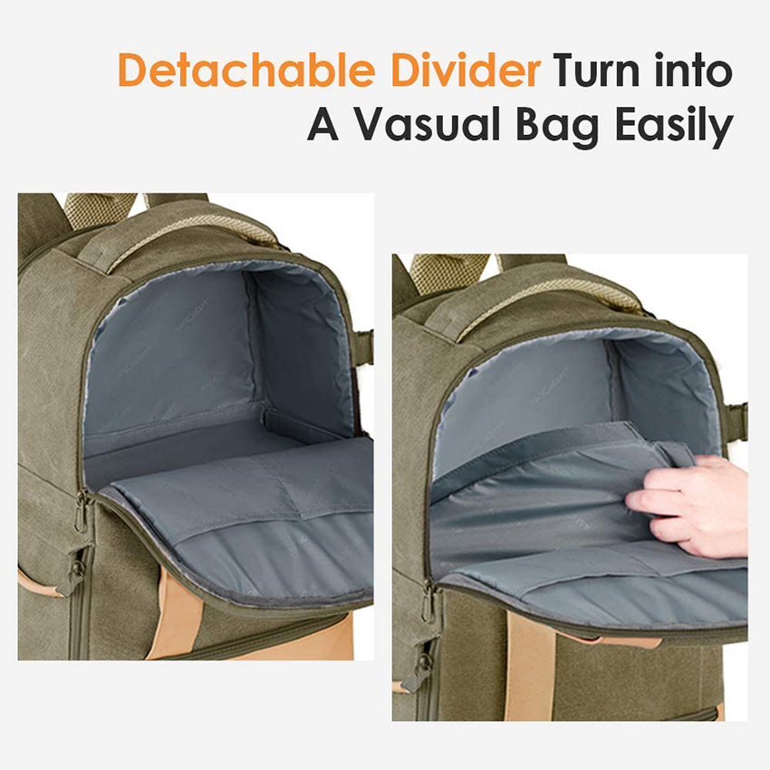 Lightweight Outdoor Backpack Camera Backpack Fashion Canvas Photography Bag