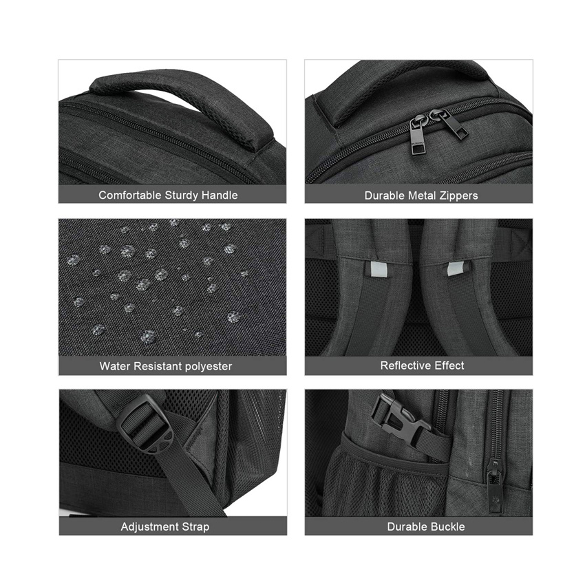 Wholesale Laptop Bags Backpack for Mens USB Charging Waterproof Business Laptop Backpack