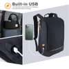 Business Travel Work Backpack Water Resistant Laptop Daypack with USB Charging Port for Men & Women