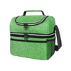 Insulated Dual Compartment Medium Lunch Bag Double Deck Ice Cooler Bag for School Office
