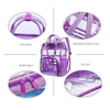 Heavy Duty Clear Transparent Backpack Waterproof Transparent Daypack Transparent PVC Sling Bag Shoulder Cross Body Pack for Women