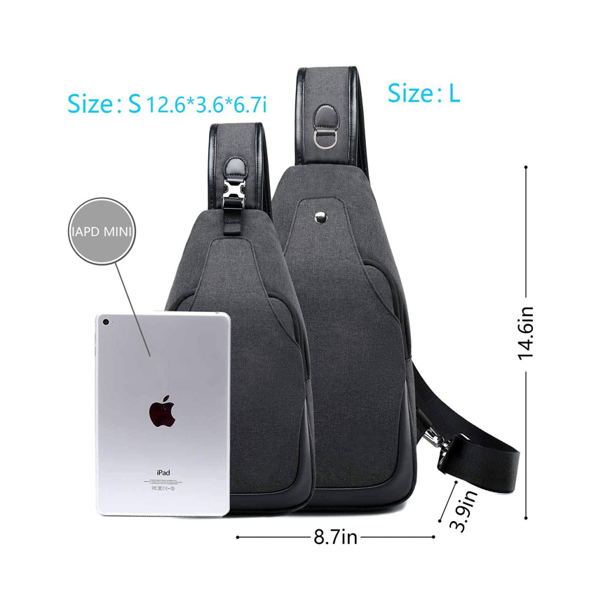 Multiple Storage Purpose Chest Bags Comfortable Fashion Backpack Light-Weighted Crossbody Backpack