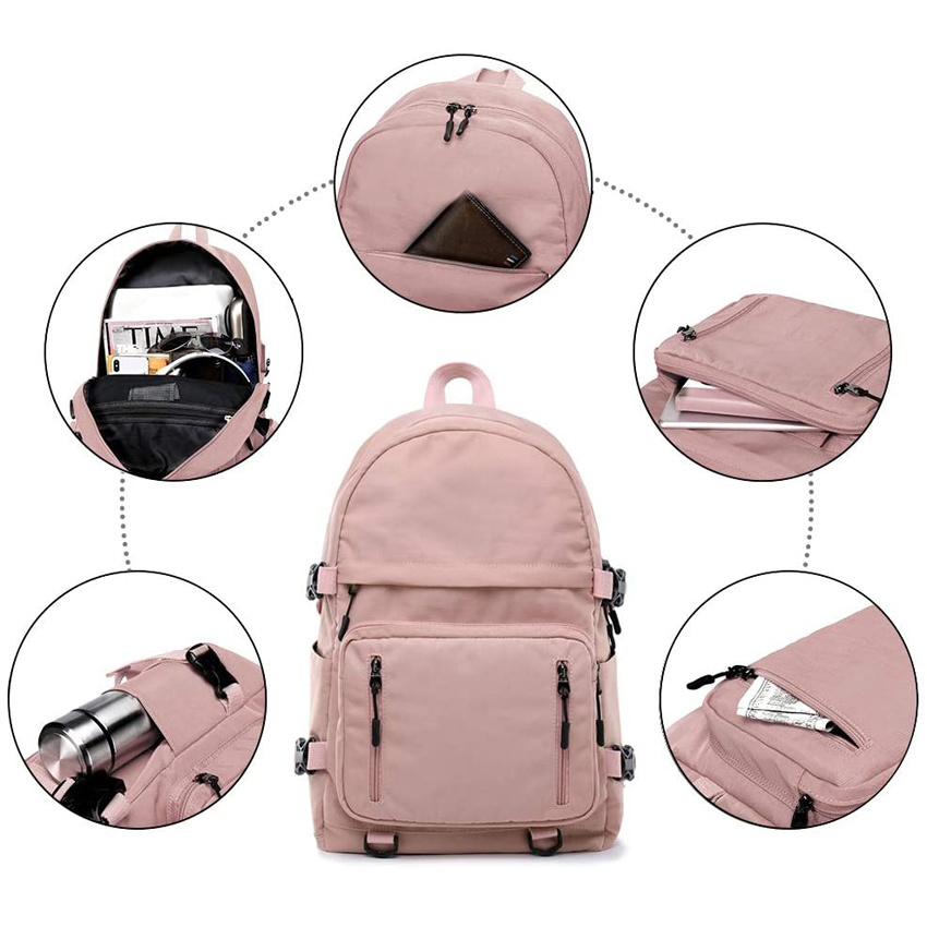 Girl Teenager School Daypack with USB Charger Laptop Lightweight School Bags for Women