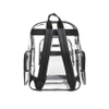 Clear School Backpack Outdoor Daypack School Bag Clear Rucksack with Adjustable Padded Straps
