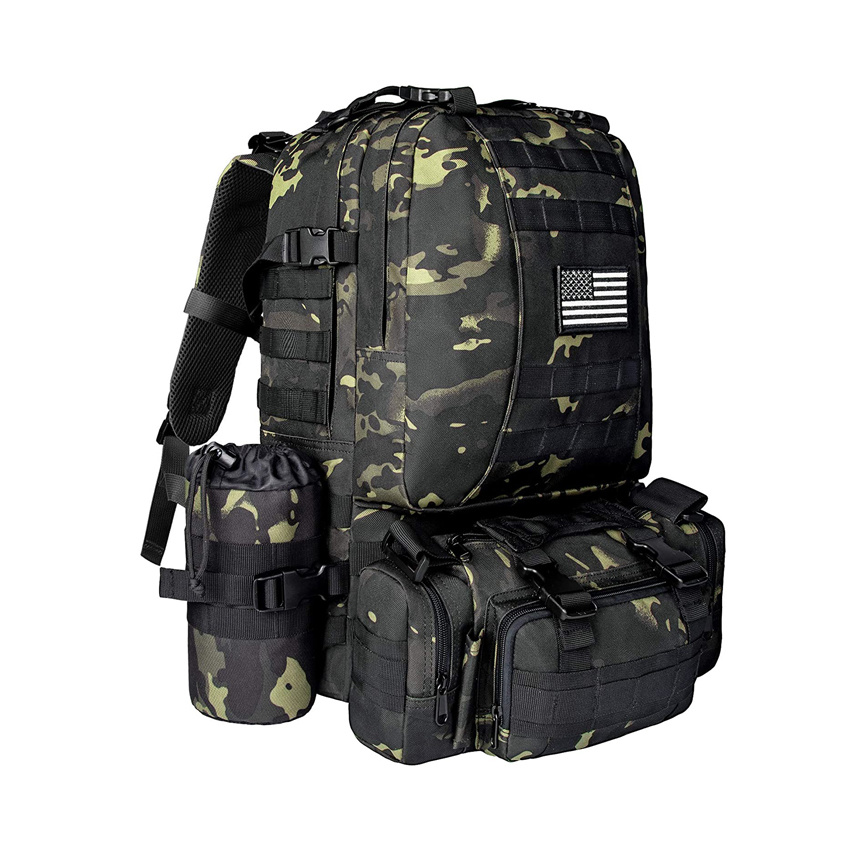 Camping Hiking Bag Military Tactical Style Backpack Assault Pack Built-up Backpack