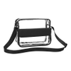 Clear Crossbody Messenger Shoulder Bag with Adjustable Strap, Concert Stadium Approved Clear Purse for Women