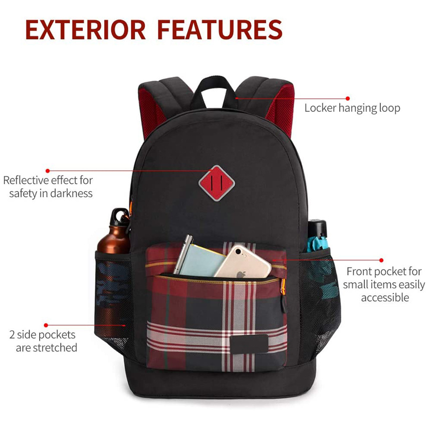 Water Resistant School Backpack for Women Men Travel Backpack Casual Daypack College School Bag