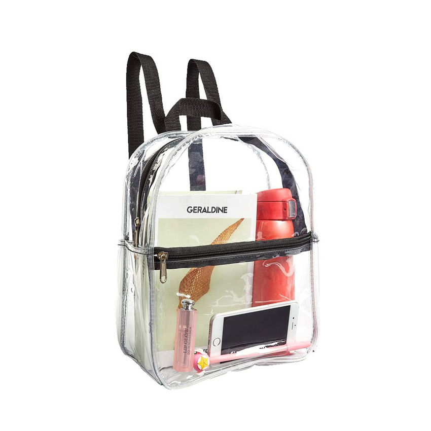 Heavy Duty Cold-Resistant Transparent PVC Backpack Outdoor Products Daypack Clear Backpacks for School