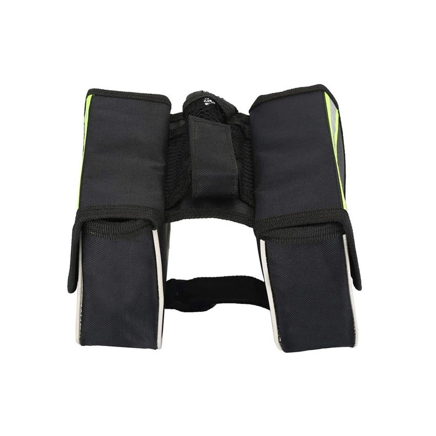 Double Pouches Pannier Waterproof Bicycle Bag Cycling Saddle Bag Front Frame Saddle Top Tube Bag