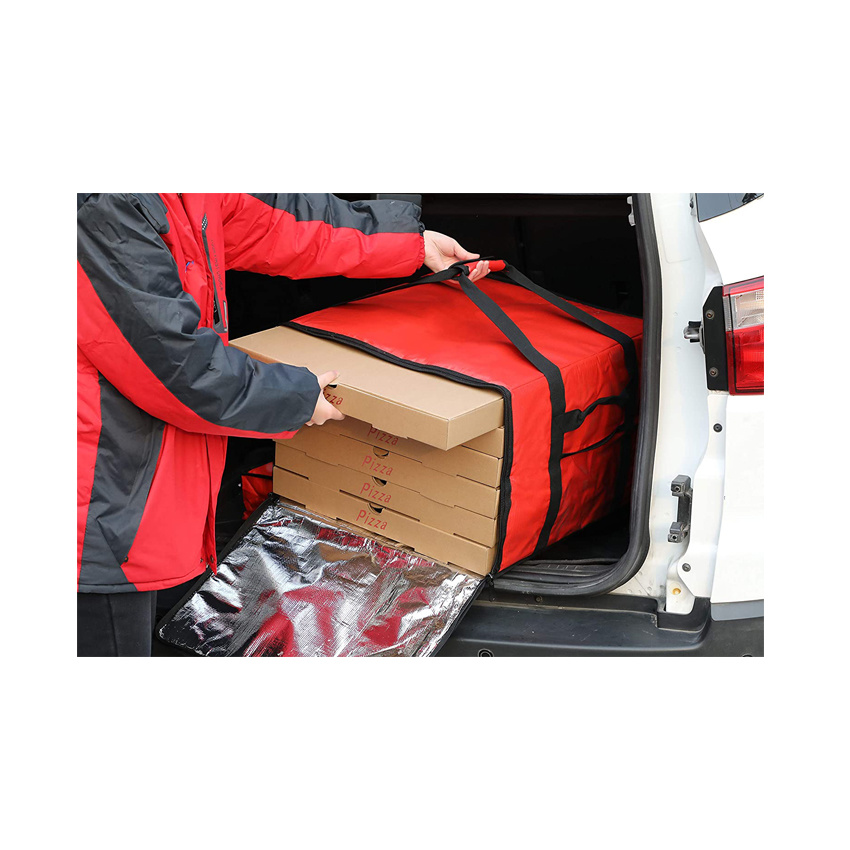 Wholesale Insulated Pizza Delivery Cooler Bags for Large Food Delivery Bag Lunch Thermal