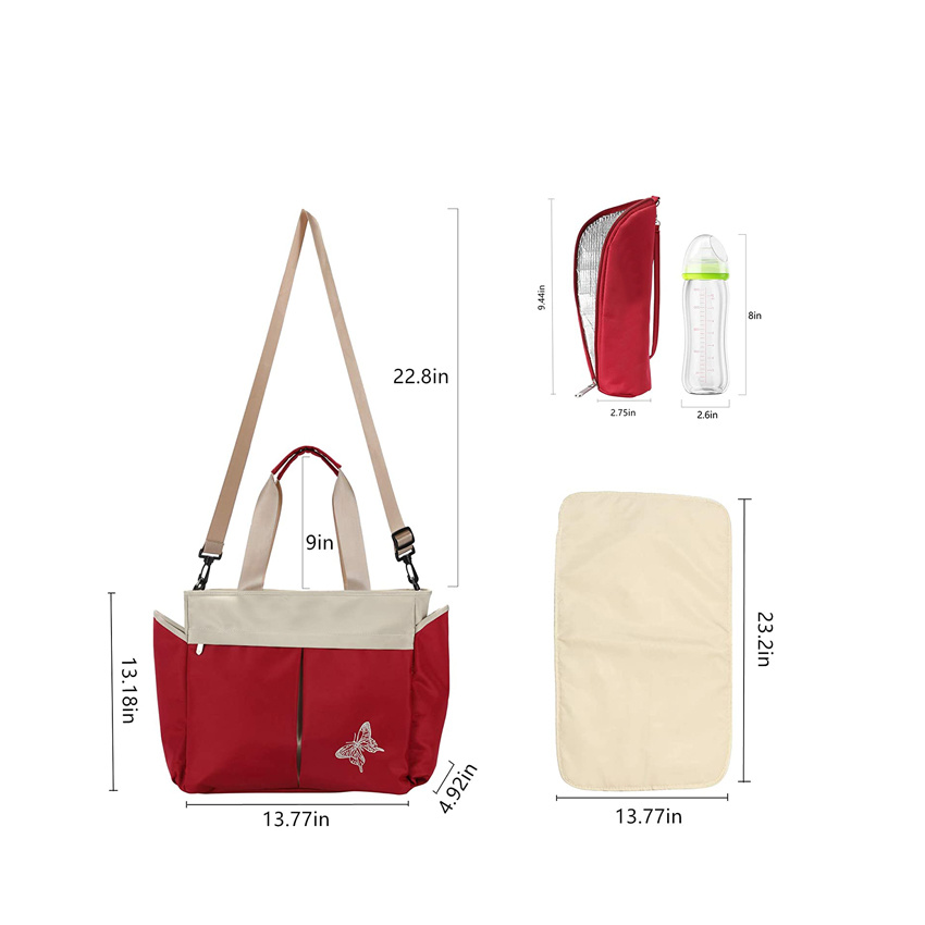 Large Travel Diaper Bag Tote Bag Multifunctional Baby Bag Fashion Wholesale Woman Bag