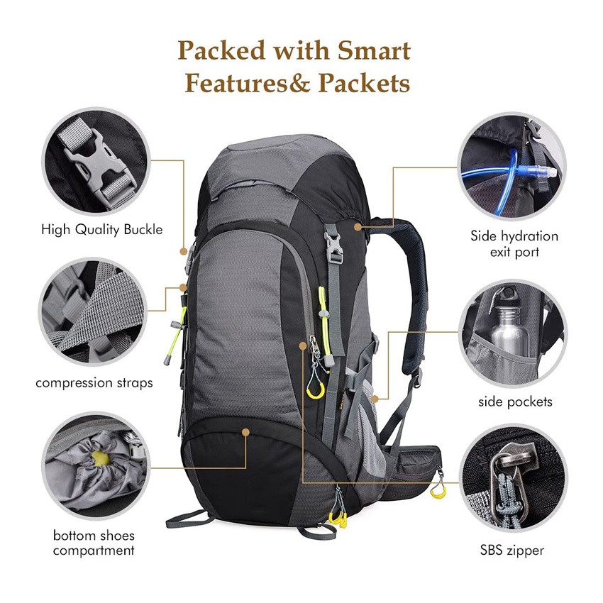 Durable Internal Frame Sports Backpack Hiking Daypack Outdoor Waterproof Travel Backpacks