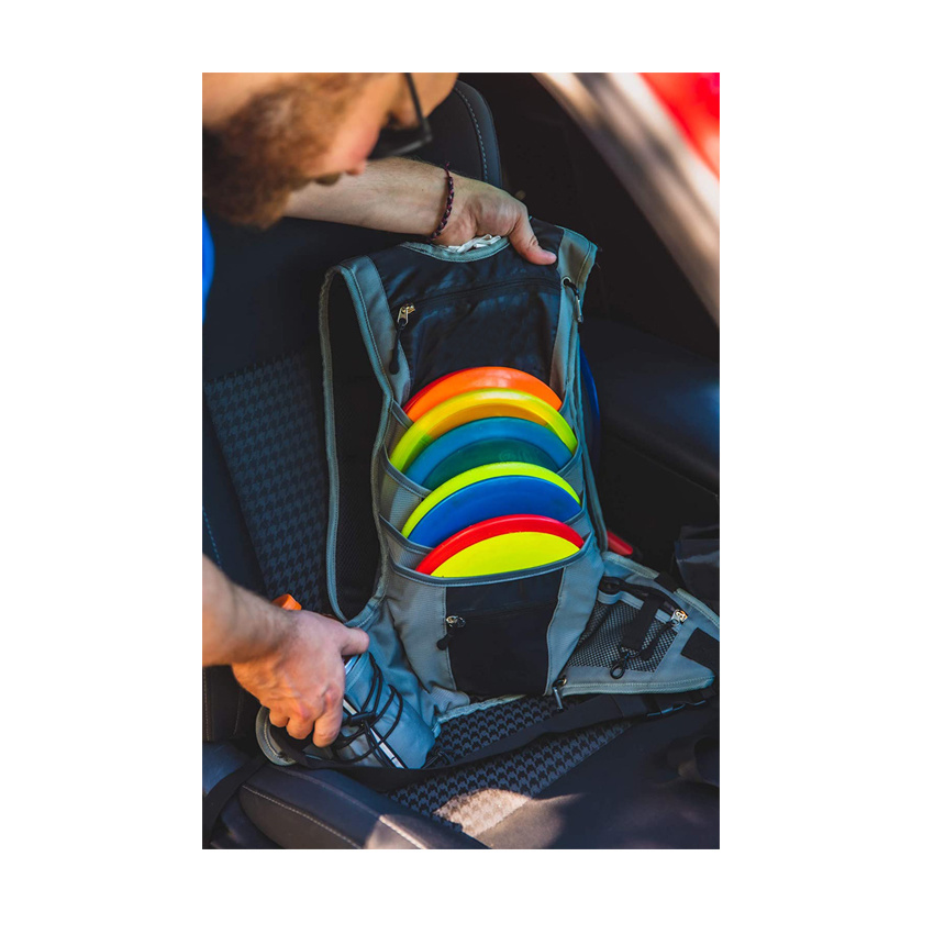 Wholesale Foldable Frisbee Disc Golf Bag Sling Bag Carrier Sports Disc Golf Hydration Backpack