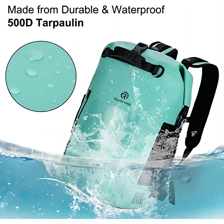 Heavy Duty Waterproof Roll Top Backpack Dry Floating Bag RJ228353