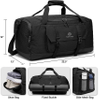 55L Large Gym Bags for Men Casual Weekender Overnight Bag for Women Lightweight Travel Duffel Bags with Shoes Compartment Sports Bag RJ196176