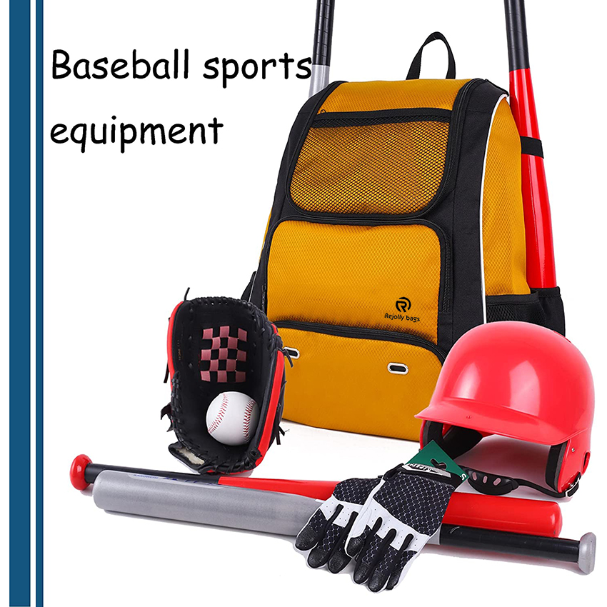 T-Ball & Softball Bat Bag with Shoes Compartment for Youth, Boys Girls and Adult, Lightweight Baseball Bag with Fence Hook Hold Bat Baseball Bags RJ19673