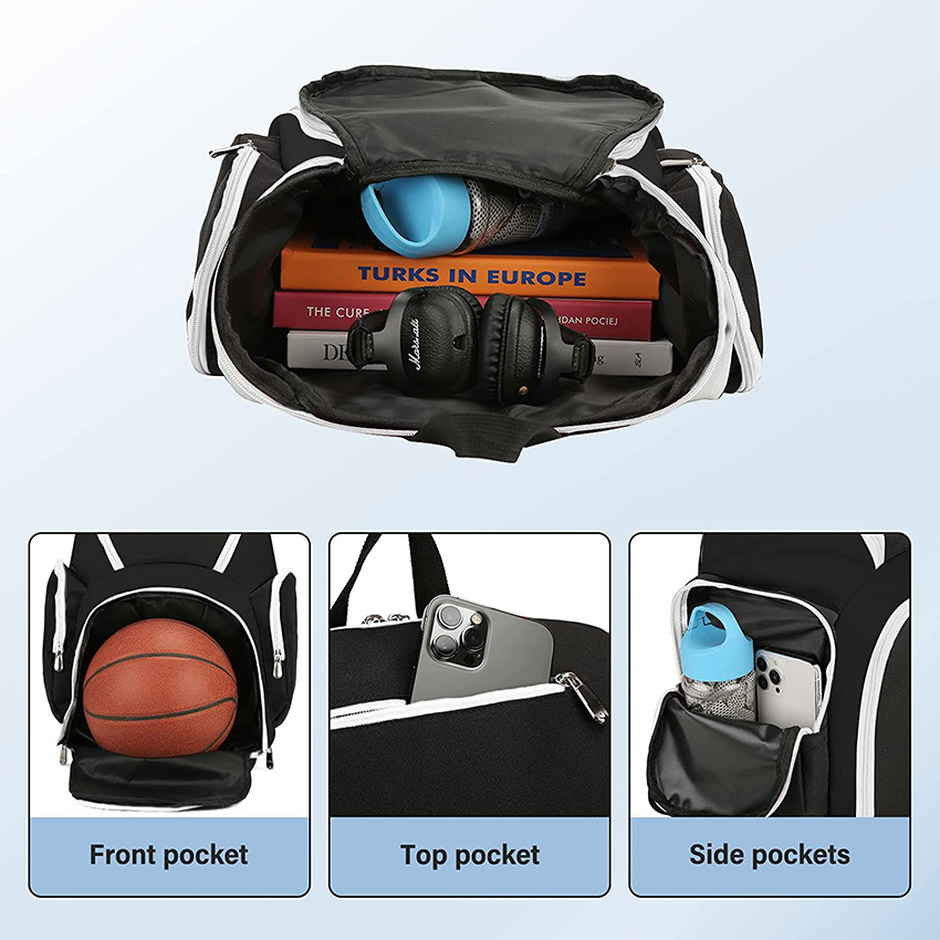 Basketball Bag Large Sports Bag for Men Women with Laptop Compartment, Soccer, Volleyball, Swim, Gym, Travel Ball Bag RJ196112