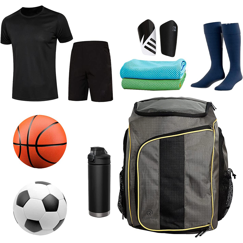 Soccer Backpack Basketball Bags for Soccer, Basketball,Volleyball Includes Separate Shoes and Ball Compartment Ball Bag RJ19698