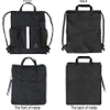 Drawstring Backpack Sports Gym Bag With Shoe Compartment and Two Water Bottle Holder Ball Bag RJ196120