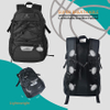 Large Sports Bag with Separate Ball holder & Shoes compartment, Best for Basketball, Soccer, Volleyball, Swim, Gym Ball Bag RJ196106
