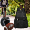 Youth Soccer Sports Backpacks for Soccer, Basketball, Football with Ball Holder for Boys Girls Ball Bag RJ196117