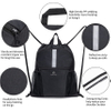 Sports Gym Bag With Shoe Compartment & Mesh Pockets Water Resistant String Ball Bag RJ196132