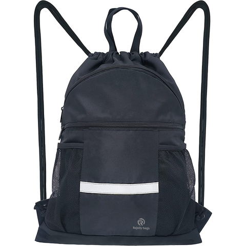 Drawstring Backpack Sports Gym Bag Yoga Travel Sackpack for Men Women Large Size with Shoe Compartment Ball Bag RJ196133