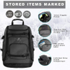 Waterproof All in One Ski Bag Snowboard Bag for Flying Air Travel with Individual Compartment and Adjustable Straps-for Men, Women and Youth Sports Bag RJ196149