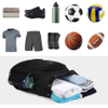 Drawstring Backpack, Soccer Basketball Backpack with Shoe & Ball Compartments and Wet Pocket Gym Ball Bag RJ196127