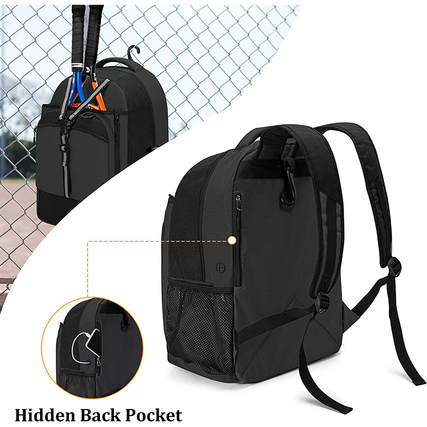 Tennis Backpack for Men/Women, Tennis Bag with Separate Ventilated Shoe Compartment, Multifunctional Sports Ball Bag RJ196135