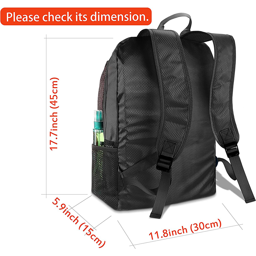 Sports Gym Dance Soccer Backpack Pool Beach Bag Backpack Daypack with Mesh Windows for Men Women Kids Hiking Riding Travel Gears Sports Bag RJ196144