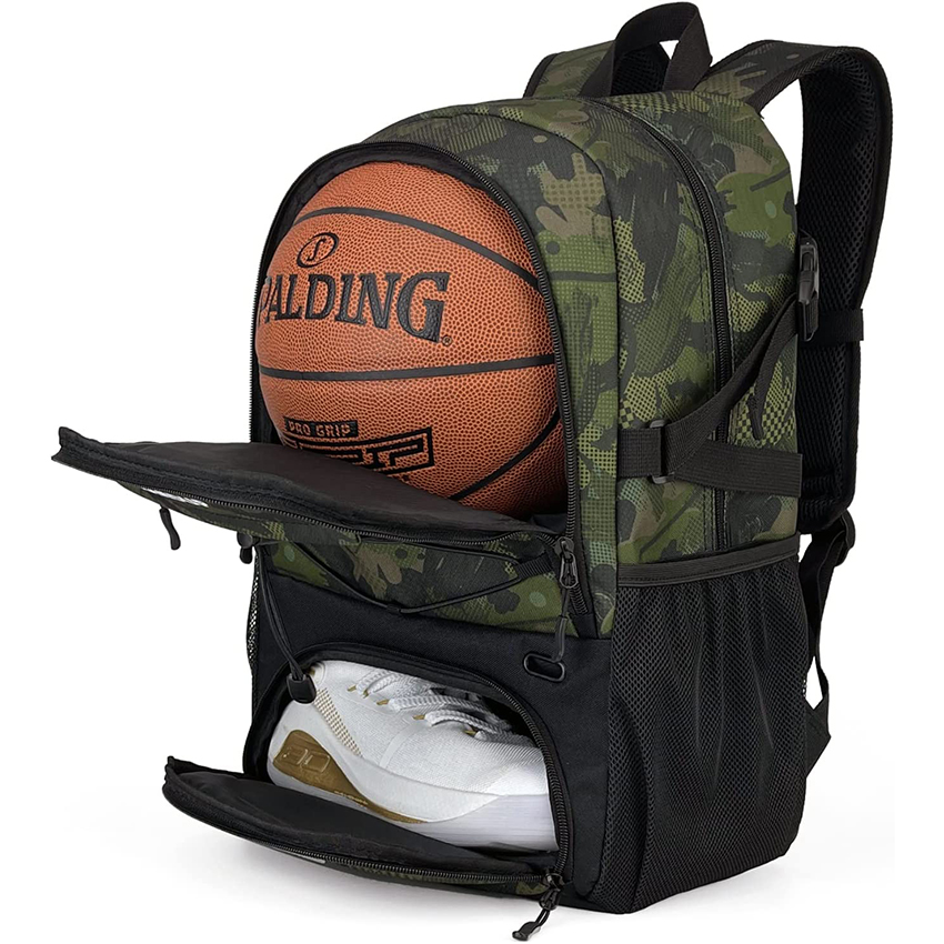 Basketball Backpack with Ball And Shoes Compartment Fit Volleyball, Large Capacity Sports Training Equipment Ball Bag RJ196104