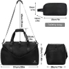 Gym Duffel Bag with Wet Pocket Shoes Compartment Portable Overnight Weekender Travel Yoga Sports Bag RJ196168