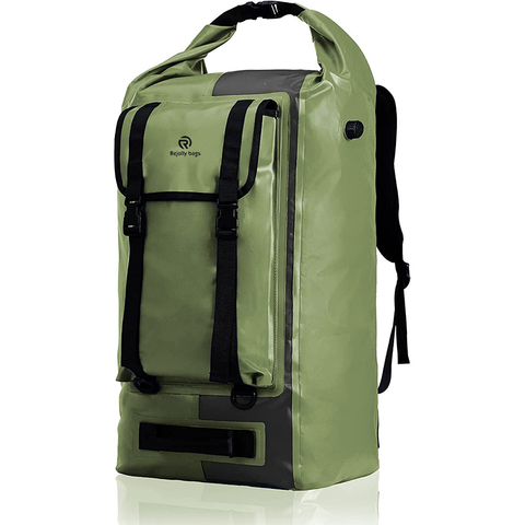 Large Waterproof Duffel Backpack Roll Top Heavy Duty Dry Bag for Kayaking Boating Camping Gear Motorcycle Trips Hiking Travel Dry Bags RJ228394