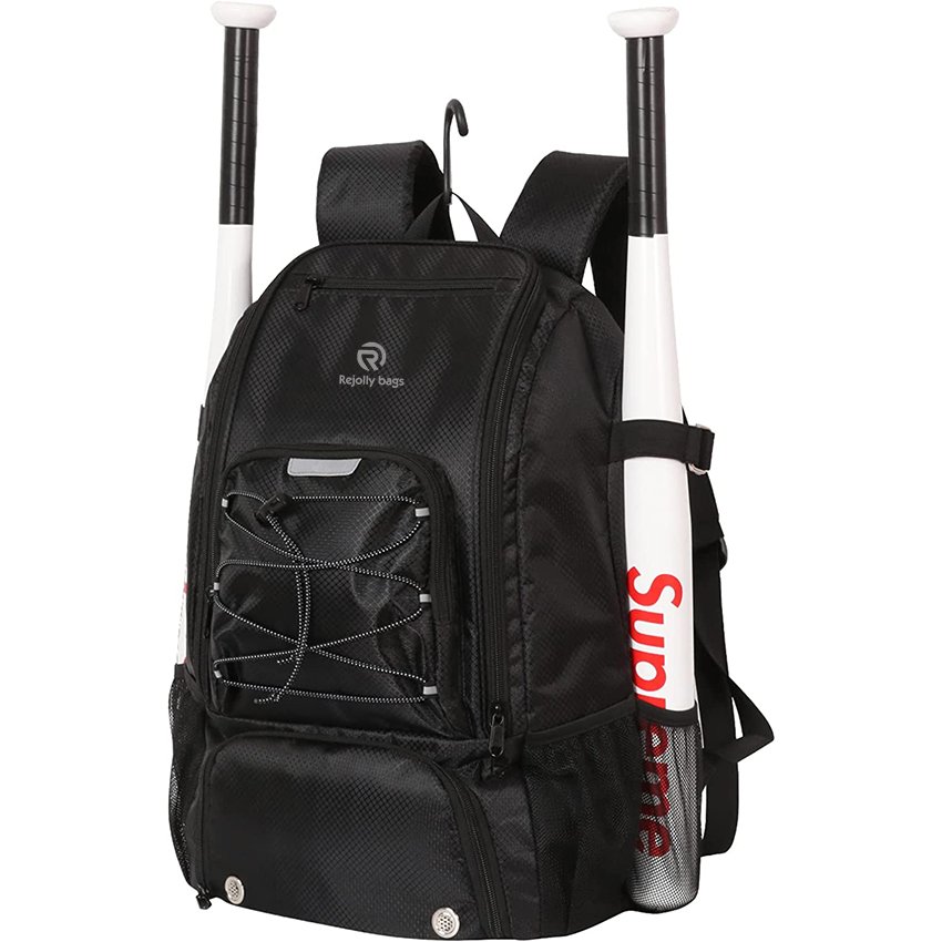 Backpack Bag for Youth,Boys and Adult with Fence Hook Hold 2 Tee Ball Bats, Batting Glove, TBall Gear Bags RJ19683