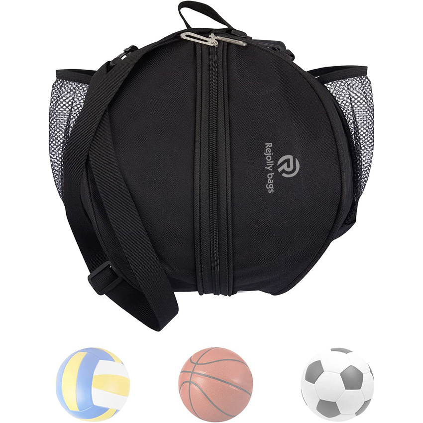 Volleyball Bag Adjustable Shoulder Strap Soccer Bags for Boys Girls 2 Side Mesh Pockets Ball Bag Waterproof Portable Football Softball Carrier Holder Ball Bag RJ19689