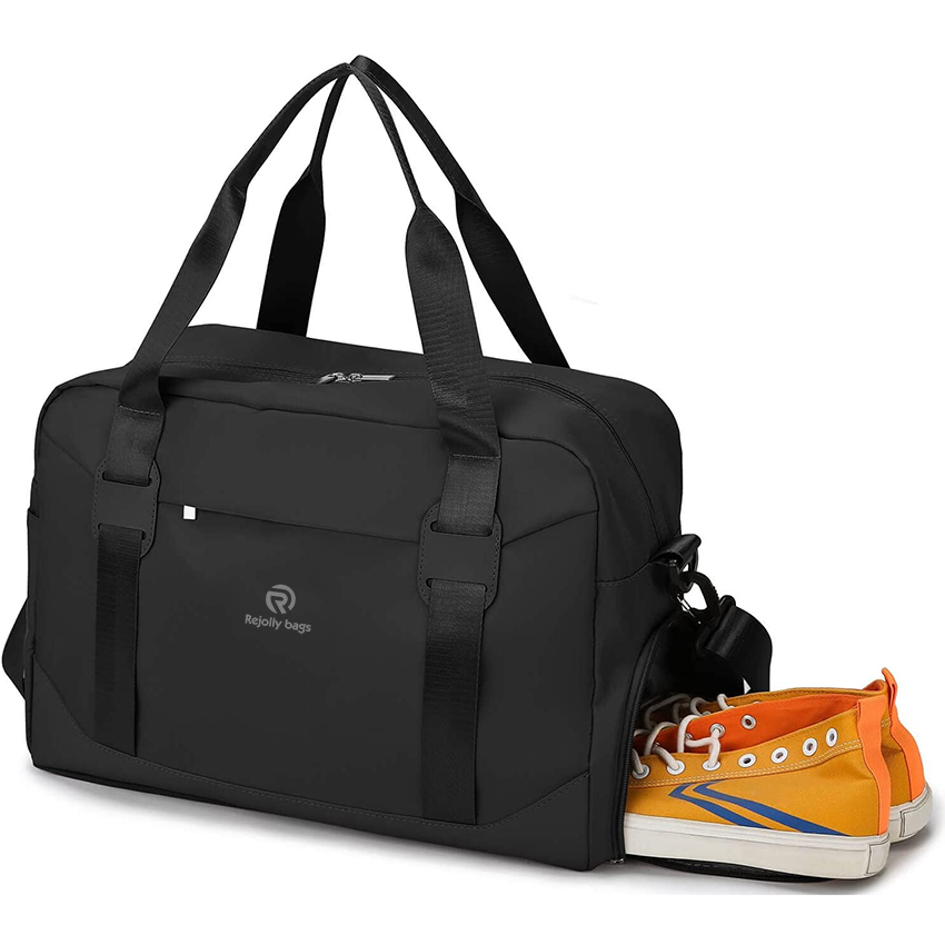 Gym Bag with Shoe Compartment & Toiletry Bag, Large Capacity Overnight Weekender Bag Carry On Luggage Duffel Bags RJ204239