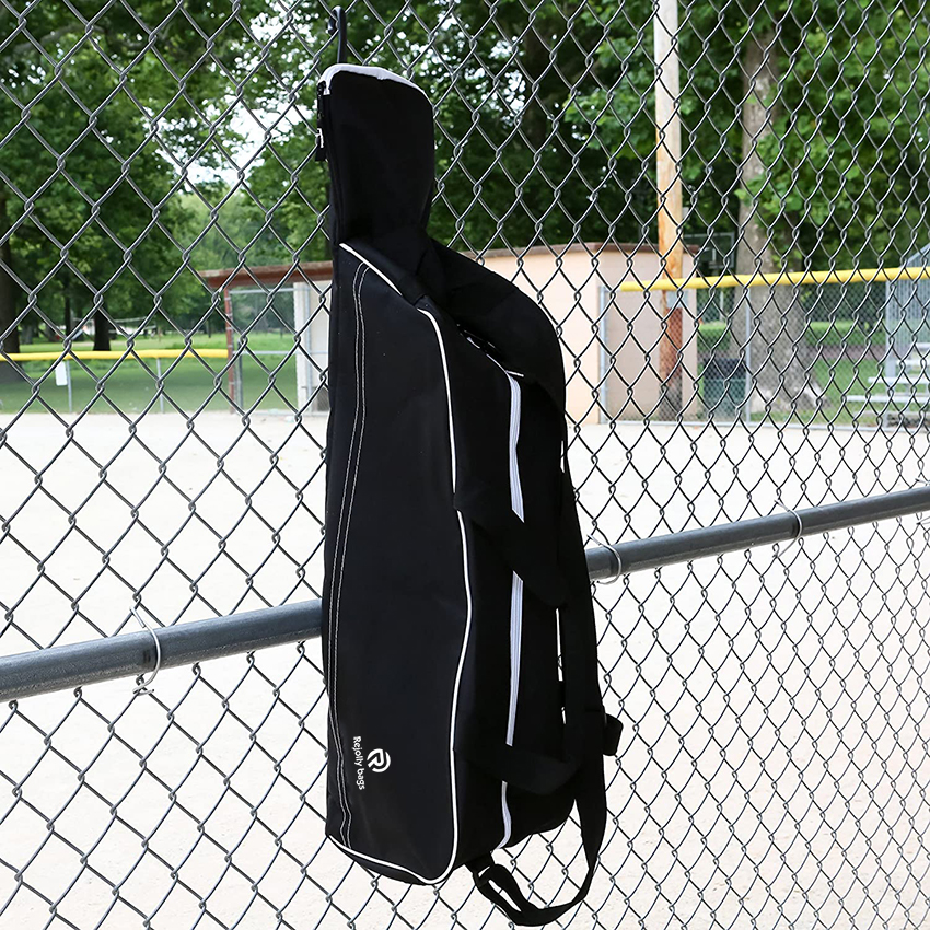 Tote Bag for Baseball, T-Ball & Softball Equipment & Gear for Kids, Youth, and Adults Holds Bat, Helmet, Glove, & Shoes Baseball Bags RJ19658