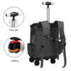 Wheeled Pet Carrier Backpack Pet Stroller Travel Carrier Car Seat for Small Dogs Cats Puppies