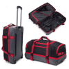 Wheeled Trolley Holdall Lightweight Luggage Suitcase Duffle Bag Rolling Hold Travel Bag