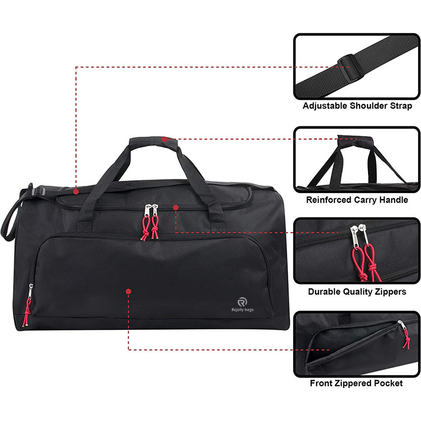 55 Liter and 24 Inch Lightweight Canvas Duffle Bags for Men & Women for Traveling, The Gym, and as Sports Equipment Bag