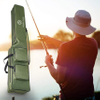 Waterproof Fishing Rod Reel Bag Organizer Fishing Travel Bag, Oxford Large Capacity Fishing Tackle Storage Bag Fishing Pole Case Bag