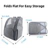 Pet Carrier Backpack Breathable Dog Cat Carrier Bags Expandable Pet Bag