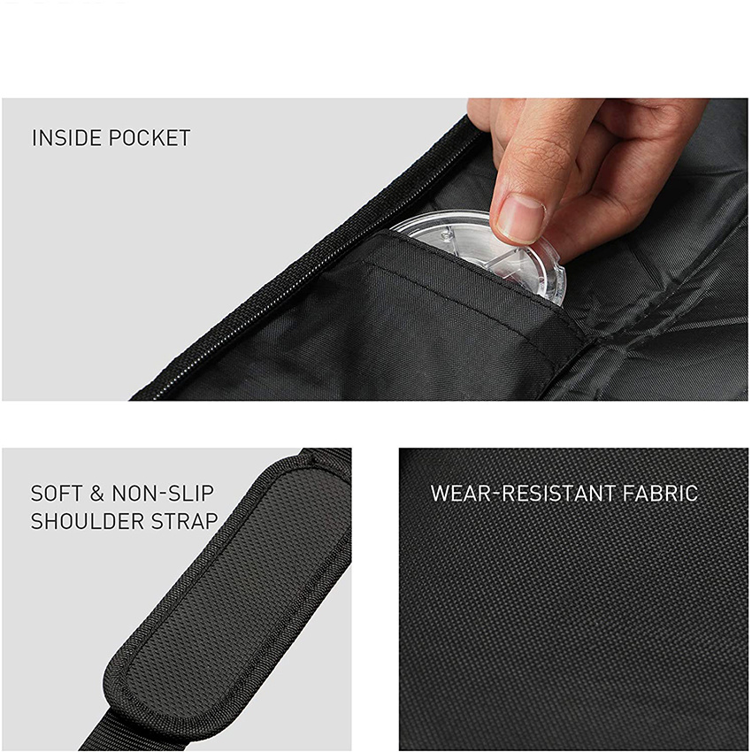 Portable Folding Waterproof Case Store up to 2 Poles with Reels 55 Inch Fishing Spinning Rod Bag