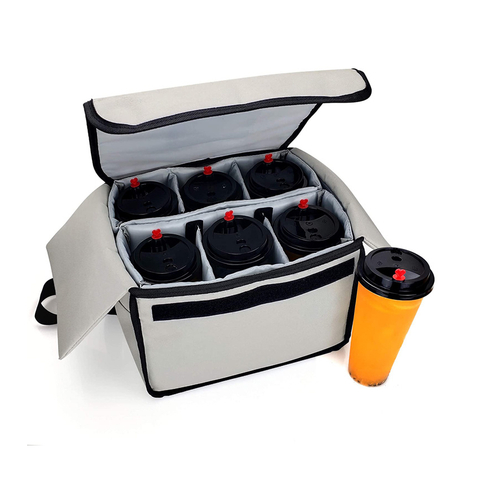 Insulated Drink Carrier Lunch Bag Picnic Basket Ice Cooler Bag Beach Bag