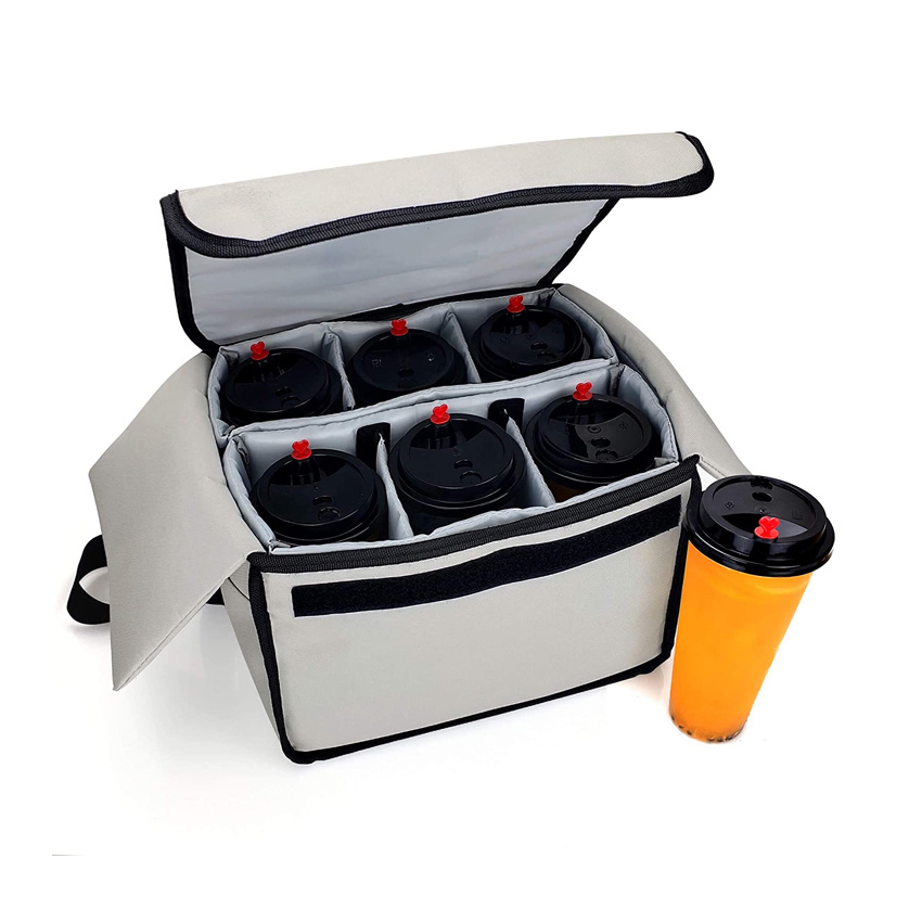 Insulated Drink Carrier Lunch Bag Picnic Basket Ice Cooler Bag Beach Bag