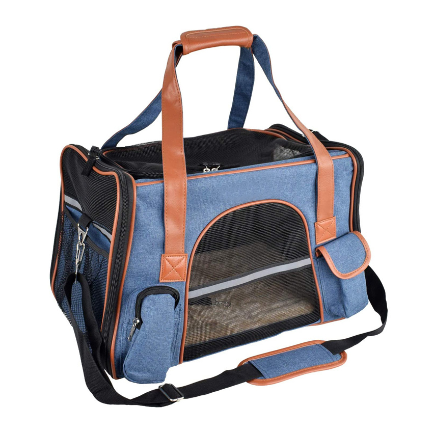 Pet Outdoor Carry Backpack Portable Puppy Travel Tote Bag Collapsible Pet Cage