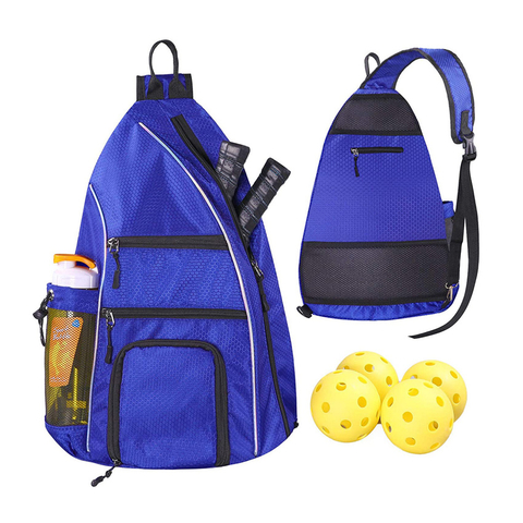 Reversible Crossbody Sling Backpack Tennis Racket Bag and Travel Sports Bag
