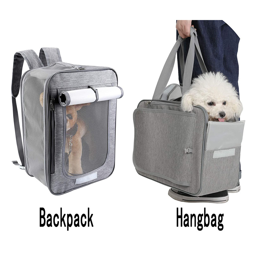 Dog Carrier Backpacks Soft-Sided Pet Travel Carrier Airline Approved Breathable Cat Bag