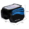 Bike Front 2-Sides Front Pannier Handlebar Bag Mobile Phone PVC Transparent for Mountain Bicycle Waterproof Pouch